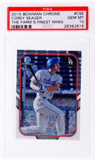 2015 Bowman #FFMCSE Corey Seager the Farm's Finest Mini PSA 10 Rookie RC