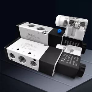 4V210-08 4V110-06 Valvola pneumatica elettromagnetica 2 posizioni 5 vie DC24V AC220V - Foto 1 di 10