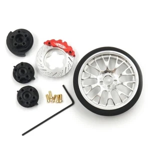 10 Y Spoke Transmitter Steering Wheel for wheel radio suit most RC TX SILVER - Picture 1 of 3