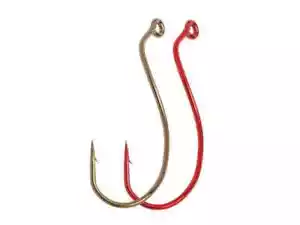 1000 Matzuo 900060 Red Live Bait Death Roll Fish Hooks size 1/0 - bulk hooks - Picture 1 of 2