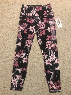 Legging tobillo Yogalicious para mujer pequeño cintura alta suave estampado rosa Foto 1 de 4