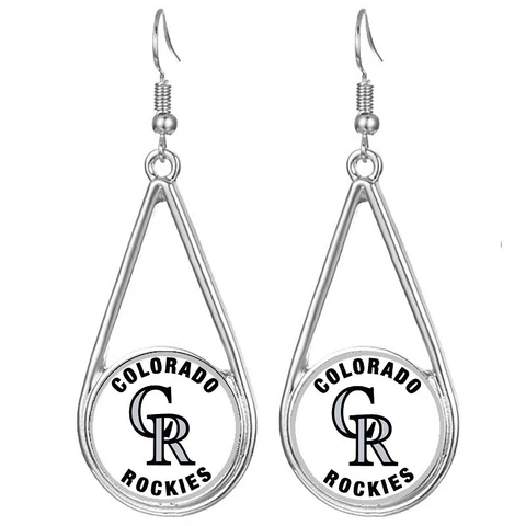 Colorado Rockies Womens Silver Drop Dangle Earrings w Gift Pkg D29 Cover