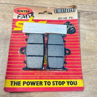 NUEVAS PASTILLAS DE FRENO SBS SINTER / DELANTERAS / 631HS / KAWASAKI GPZ ZX6R ZZR ZXR Foto 1 de 2