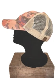 C.C Pony Cap Camouflage Adjustable Trucker Ponytail Cap Hat Pink Purple Gray - Picture 1 of 4