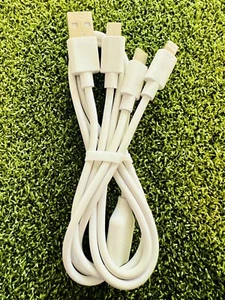 Cable 3 en 1 iPhone/Micro USB/Tipo C Sincronización Carga para Todos los Dispositivos - Imagen 1 de 4