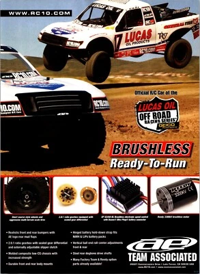 Team Associated AE SC10 RC Print Ad Wall Art Decor Reedy Lucas Oil - Image 1 of 2