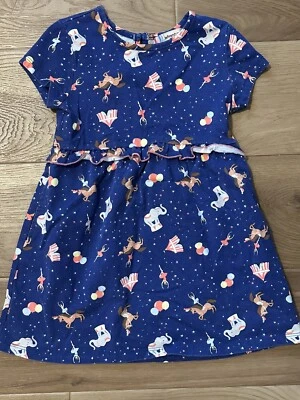 Adventure Wear by Copper Key Dress / Sz 5 / Navy Circus Pattern Foto 1 de 3