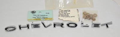 " Chevrolet " 1965 Chevelle El Camino New Rear Tailgate Emblem Letters Part 4149 - Image 1 of 4
