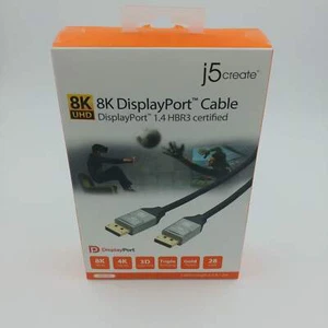 J5 Create 8K UHD DisplayPort Cable DP Cable jdc43 - Picture 1 of 5