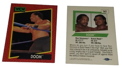 1991 WCW #141 Doom Butch Reed Ron Simmons Farooq Impel Wrestling Card WWE # - Image 1 of 4