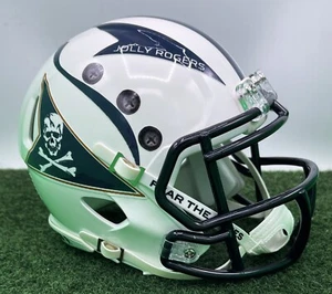 CUSTOM RIDDELL SPEED MINI FOOTBALL HELMET - NAVY MIDSHIPMEN 2024 - Picture 1 of 8