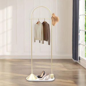 Clothing Rack Portable Stylish Rack Gold Coat Rack Modern Hall Tree Coat Rack US - Picture 1 of 10