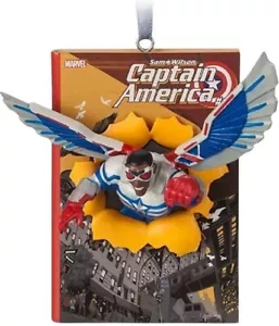 Cuaderno de bocetos Marvel Capitán América adorno de Navidad nuevo con etiquetas - Disney - Imagen 1 de 3