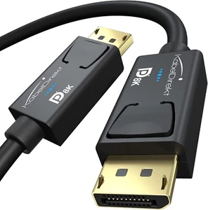 KableDirect – 8K@60Hz DisplayPort 1.4 Cable, Special A.I.S. Shielding - 15' - Picture 1 of 8