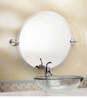 Espejo de baño cromado sin marco Moen DN0792CH Iso 24" x 26" Foto 1 de 4