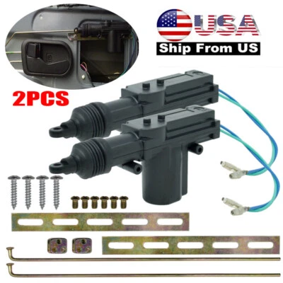  Actuador de cerradura de puerta de alta potencia motor automático de automóvil de 12 V 2 piezas herrajes duraderos Foto 1 de 4