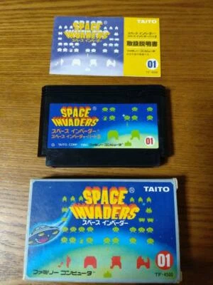 Taito Space Invaders Nintendo Family Computer NES Used Shooter Retro from Japan  - Image 1 of 4