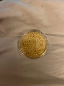 Mayan Calander Coin Silver covered in Gold plate about 3 ounces New In Plastic C - Picture 1 of 2