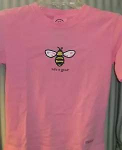 NWT! LIFE IS GOOD CLASSIC GIRL 100% COTTON S/S TEE."BUMBLE BEE" .... ( SZ 4-5) - Picture 1 of 4