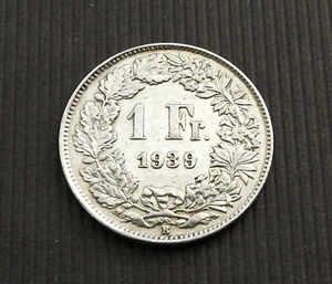 Switzerland 1939-B 1 Franc Silver VF CA152 - Picture 1 of 2