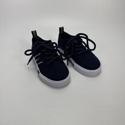 Baby Toddler Boys Size 5 NAUTICA Navy Blue Lace Shoes Breathable Sailboat - Image 1 of 4