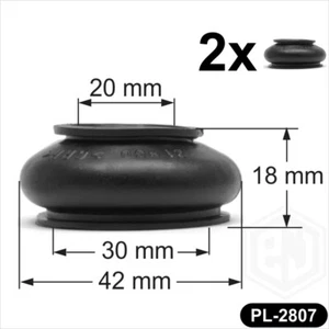 2 x Rubber 20/30mm Ball joint dust covers boots Track Rod Drag Link Ends Car Van - Picture 1 of 4