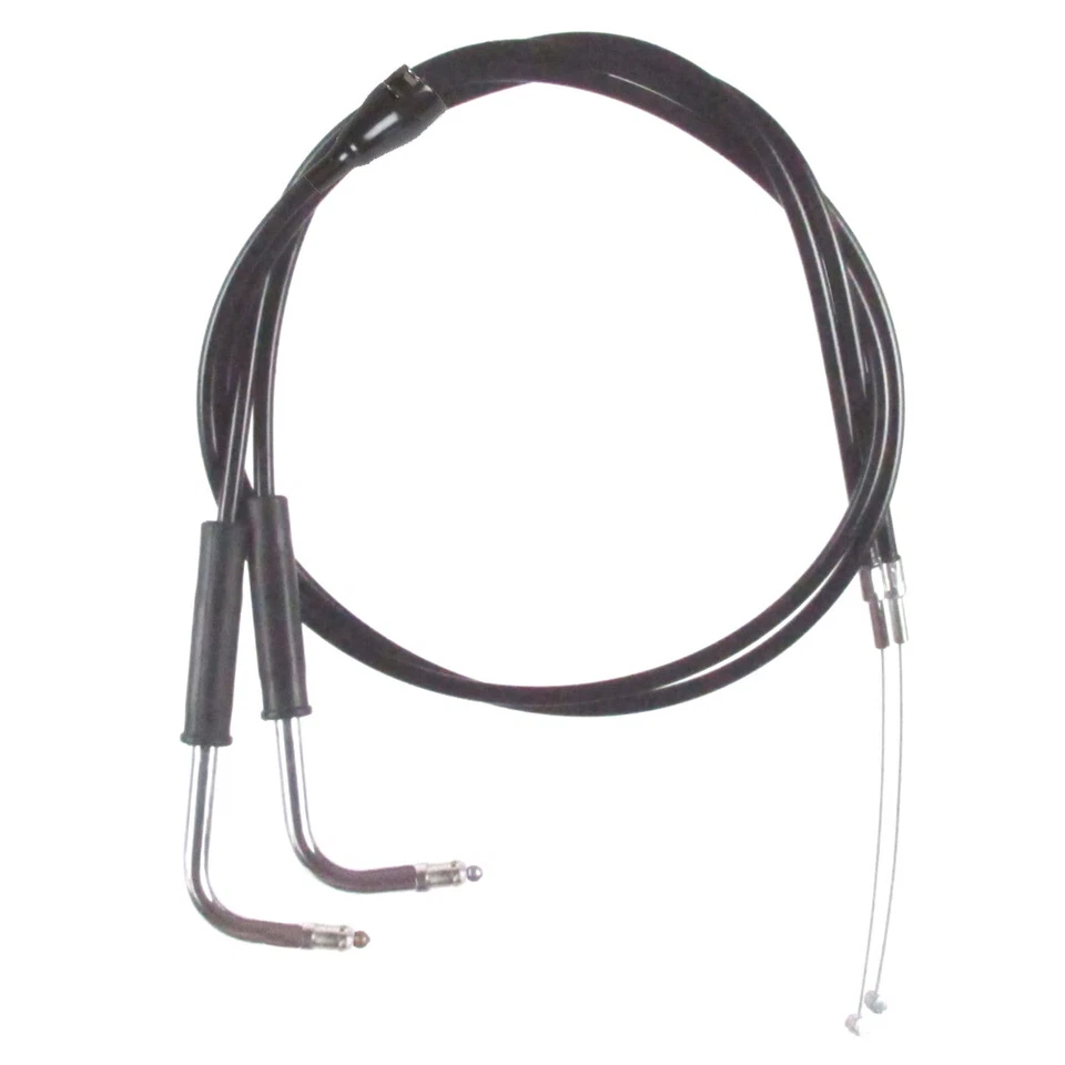 Juego de cables de acelerador +6" recubiertos de vinilo negro Harley Road Glide Cruise 1998-2001 Foto 1 de 1