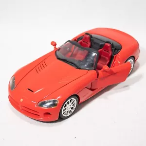 Hotwheels Dodge Viper Roadster 1:24 Scale Model Car - Red - in Good Condition - Picture 1 of 12