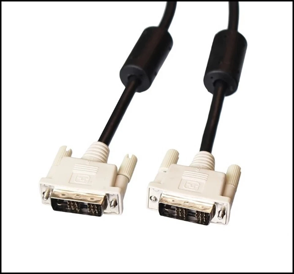 DVI-D zu DVI-D Single Link 18+1 stecker TV TFT PC Monitor Kabel #R8-G3 - Bild 1 von 1