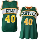 Shawn Kemp Autographed? Seattle Green Pro Style? Basketball Jersey (JSA)