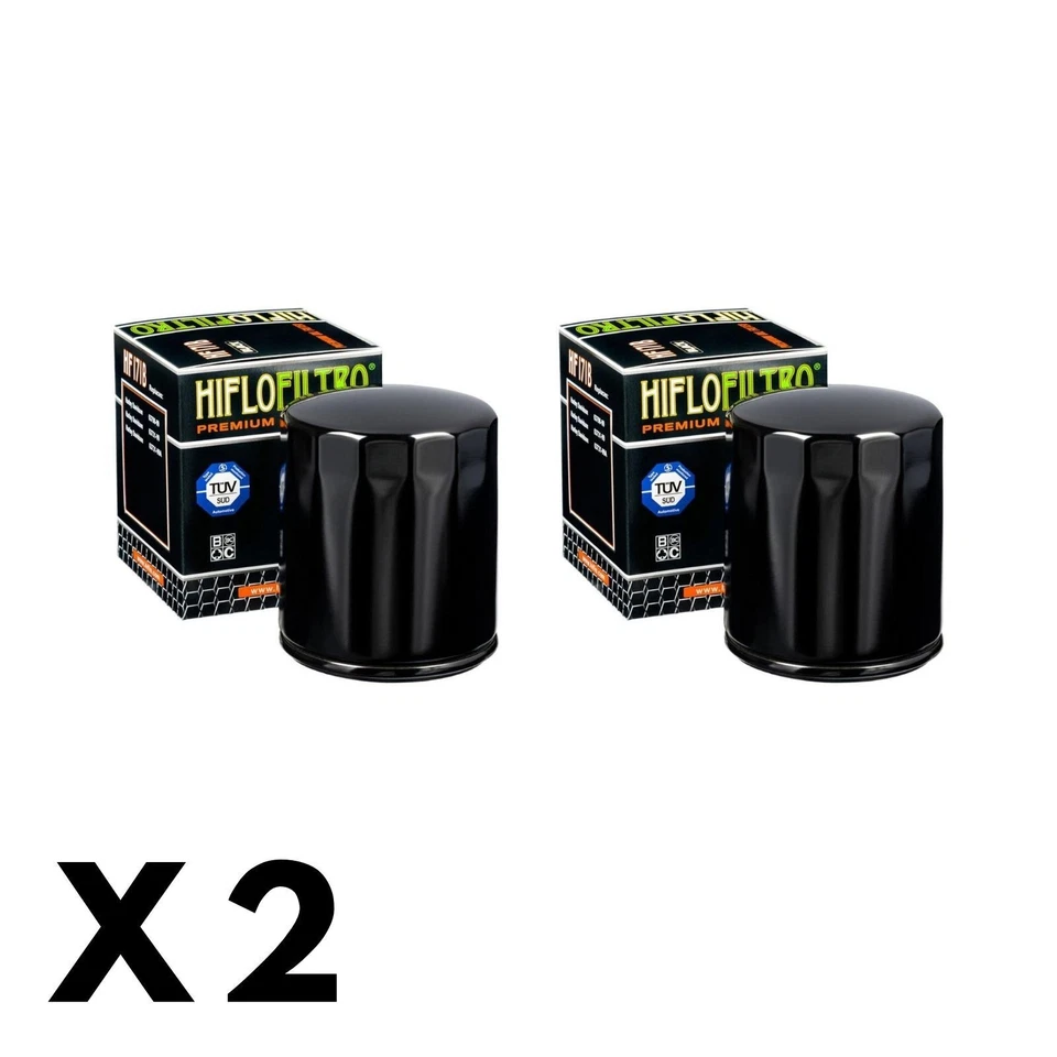 2 Pack Hiflo Oil Filter for Harley 1584 Rocker 96/FXCW 2008-2009 — 第 1/1 张图片