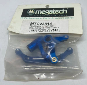 MEGATECH Aluminum Steering Lebbcranks W/BB Terra BLUE MTC23814 RC Part NEW - Picture 1 of 2