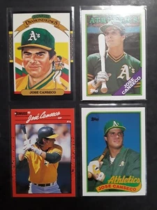 1986-90 Jose Canseco Vintage Baseball Card Lot (4 ct) Oakland Athletics - Picture 1 of 6
