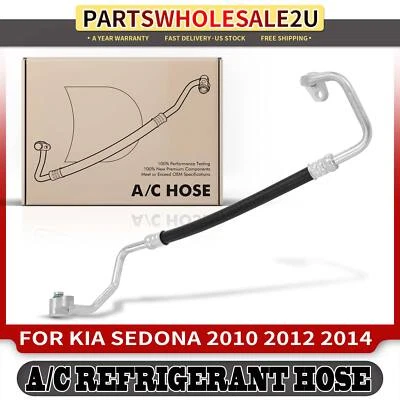 Conjunto de manguera de descarga de aire acondicionado para Kia Sedona 2010 2011 2012 2014 alta presión Foto 1 de 4