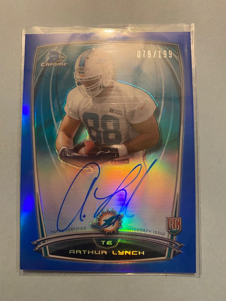 A36,445 - 2014 Bowman Chrome Rookie Refractors #RCRAAL Arthur Lynch Auto/199 - Image 1 of 1