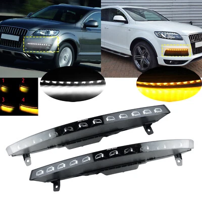 2x Auto Tagfahrlicht Blinker für Audi Q7 4L 2010-2015 OE: 4L0953041D, 4L0953042D - Bild 1 von 4