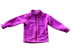 Chaqueta polar Columbia rosa cremallera completa para niños pequeños 4T - Imagen 1 de 3