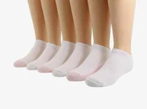 Jefferies Socks Girl's 6 Pack Seamless Sport Low Cut Socks Size Medium L75929 - Picture 1 of 2