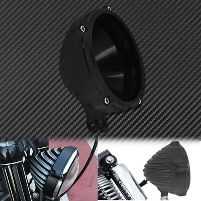 Крышка фары с ЧПУ 5,75 дюйма с конфигурацией нижнего крепления подходит для Dyna Softail - Изображение 1 из 4