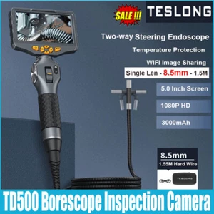 TESLONG TD500 5 Inch IPS Screen Two Way 210° Steering IP67 Endoscope with WIFI - Picture 1 of 6