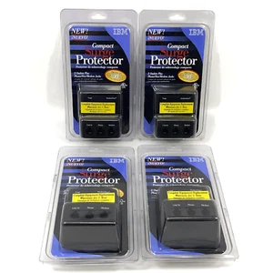 Lot of 4 IBM Compact Surge Protector with Phone Fax Outlets NEW NOS 1990s 2000s - Imagen 1 de 7