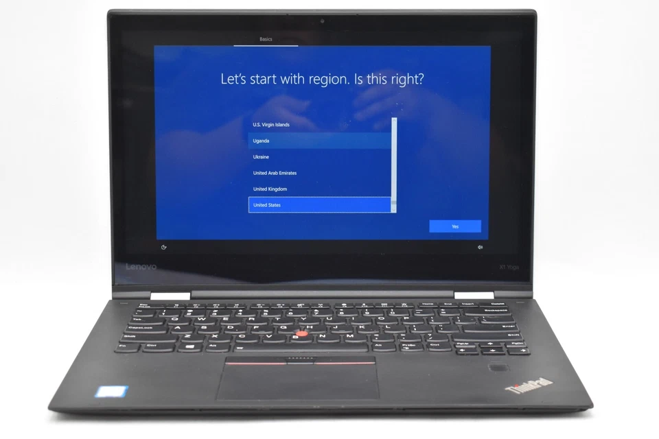Portátil Lenovo THINKPAD X1 YOGA i5-7200U @ 2,50 GHz 8 GB RAM 128 GB SSD WIN10 *LEER Foto 1 de 4