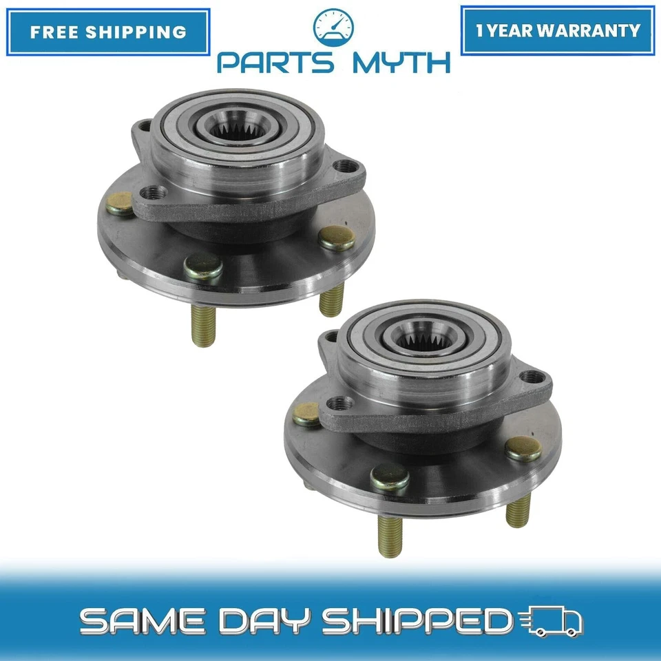 Novo conjunto de pares de cubos e rolamentos de roda dianteira para 1995-2009 Chrysler Dodge Eagle - Imagem 1 de 4