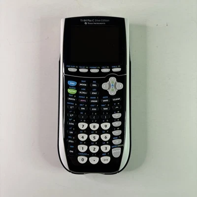 Texas Instruments TI-84 Plus Silver Edition. White and Black Calculator. Working - Image 1 of 4