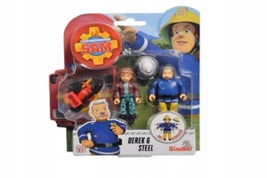 Simba Feuerwehrmann Sam Set – 2 Figuren Derek und Steele - Bild 1 von 1