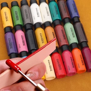 Colorante vernice bordi pelle 30 ml - olio rivestimento colore fai da te artigianato scarpe e finitura pelle - Foto 1 di 48