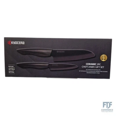Kyocera SHIN Geschenkset Keramik Gemüse-& Santoku Messer | Z212 Klingen sind 2x  - Bild 1 von 4
