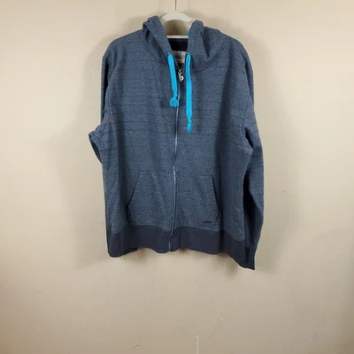 Chaqueta Ditch Plains Gris Cremallera Completa con Capucha Talla XXL Foto 1 de 4