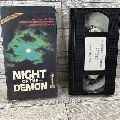 Night of the Demon Vintage Horror VHS Iver Film Saturn Production Bigfoot Tested - Image 1 of 4