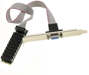 Carte graphique 2D de type VGA DB15 sur port M2 M Key avec Aspeed AST2400 - Afbeelding 1 van 4